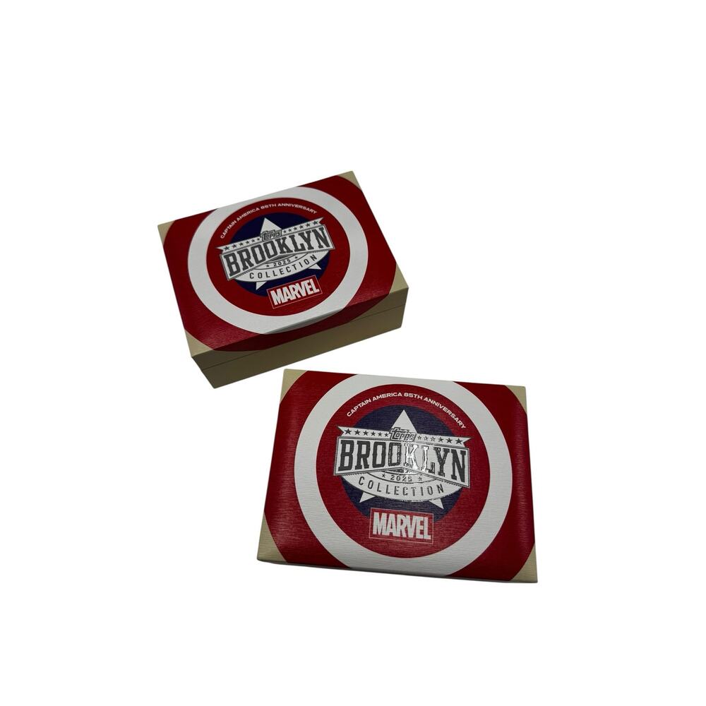 Topps Brooklyn Collection Captain America EMPTY BOX x2 Marvel Display Case